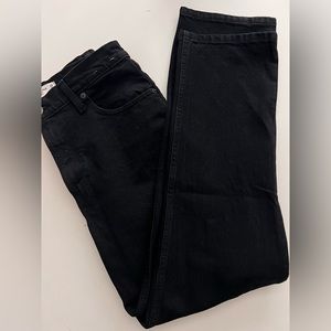 NWT Abercrombie Ultra High 90s Straight Jeans | Black Short 6
